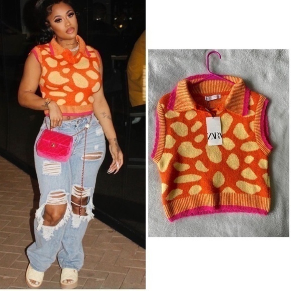 ZARA Jacquard knit vest 3859/013